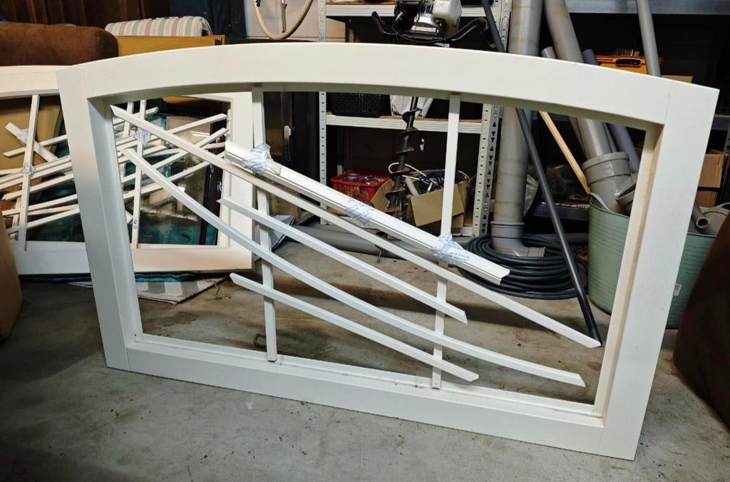 3x Amsterdamse Toog kozijnen, Raamkozijn, Zo goed als nieuw, Inclusief glas, 75 tot 150 cm