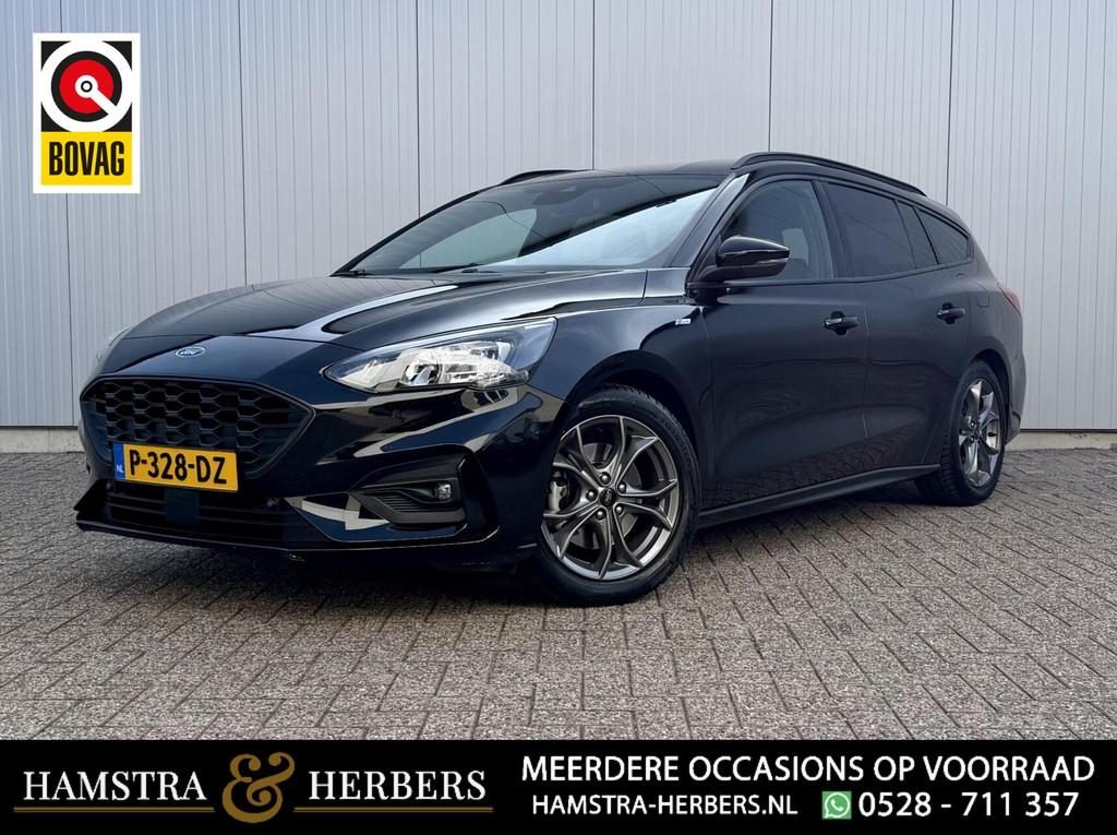 Ford Focus Wagon 1.0 EcoBoost Hybrid ST-line X zwart, Auto's, Ford, Euro 6, Zwart, Origineel Nederlands, 19 km/l