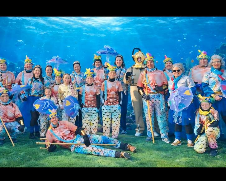 Loopgroep carnaval onderwater wereld, Hobby en Vrije tijd, Feestartikelen, Carnaval, Ophalen