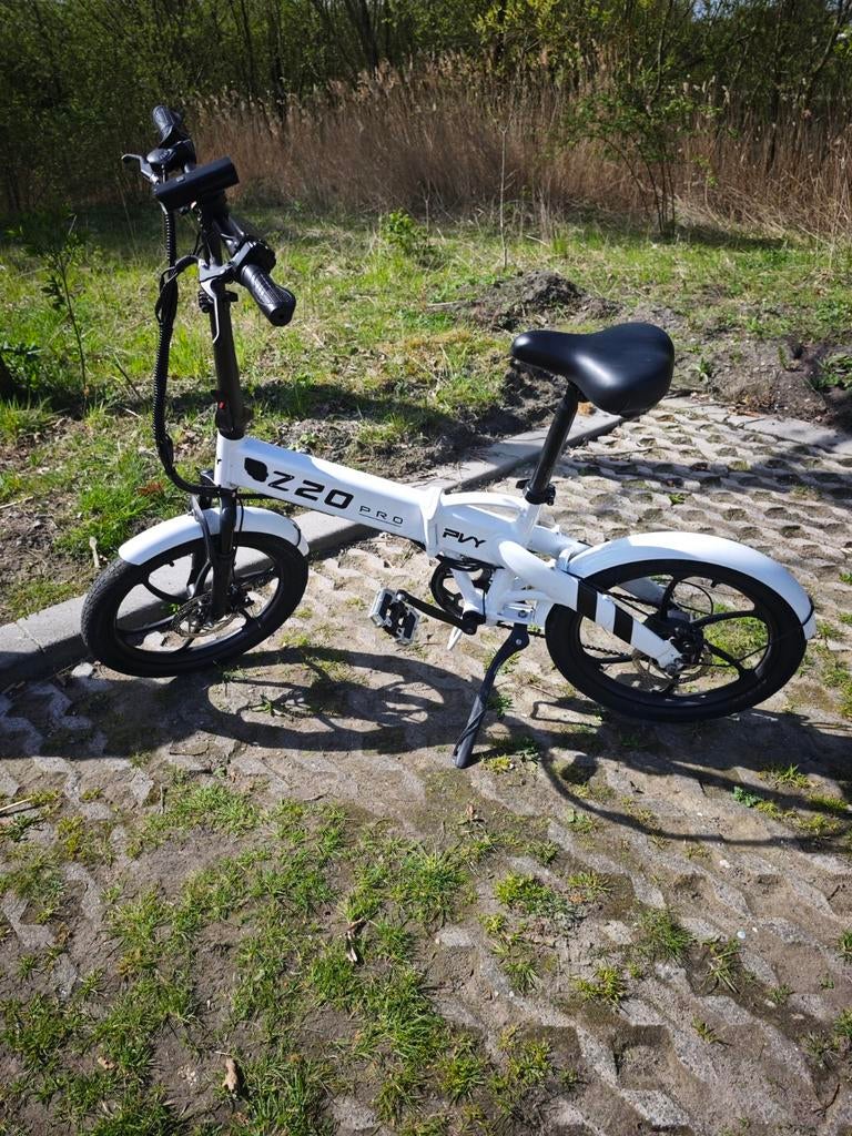 PVY Z20 elektrische fiets, Fietsen en Brommers, Fietsen | Vouwfietsen, 20 inch of meer, Versnellingen, Zo goed als nieuw, Deels opvouwbaar