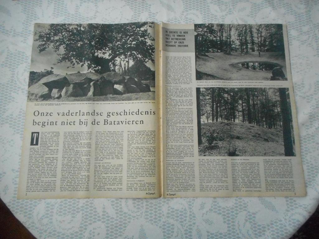 Drente. Batavieren. Geschiedenis. 1958., Ophalen of Verzenden, 1940 tot 1960, Nederland, Knipsel(s)