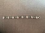 Ti Sento Zilveren Armband met Transparante en Grijze Stenen, Met kristal, Gebruikt, Ophalen of Verzenden, Grijs