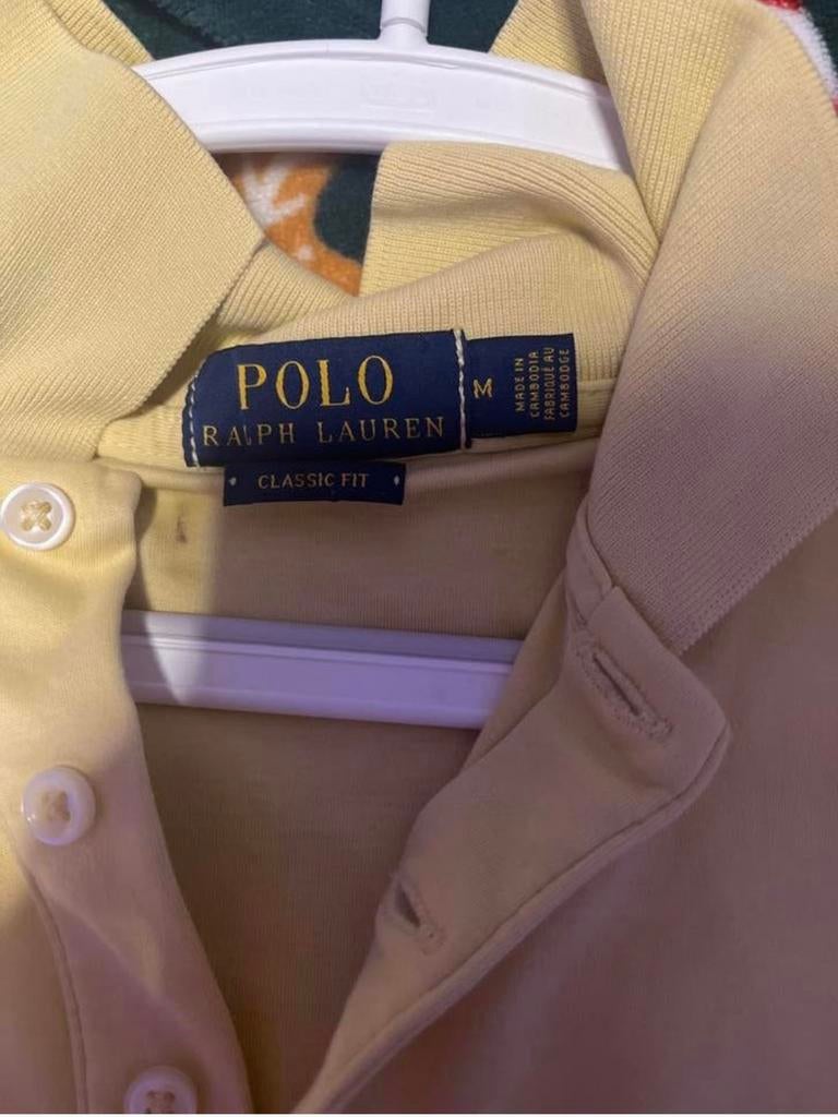 Ralph Lauren T-shirt geel, Kleding | Heren, T-shirts, Ophalen of Verzenden, Zo goed als nieuw, Maat 48/50 (M), Geel