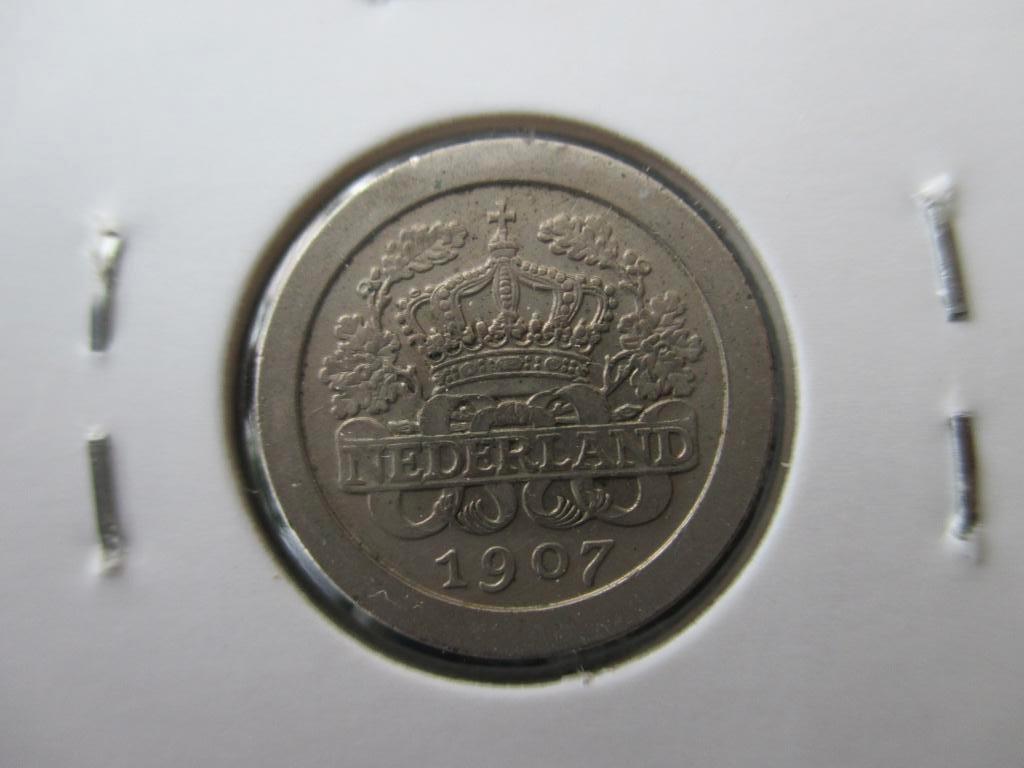 5 cent 1907, Postzegels en Munten, Munten | Nederland, Ophalen of Verzenden, Koningin Wilhelmina, 5 cent, Losse munt