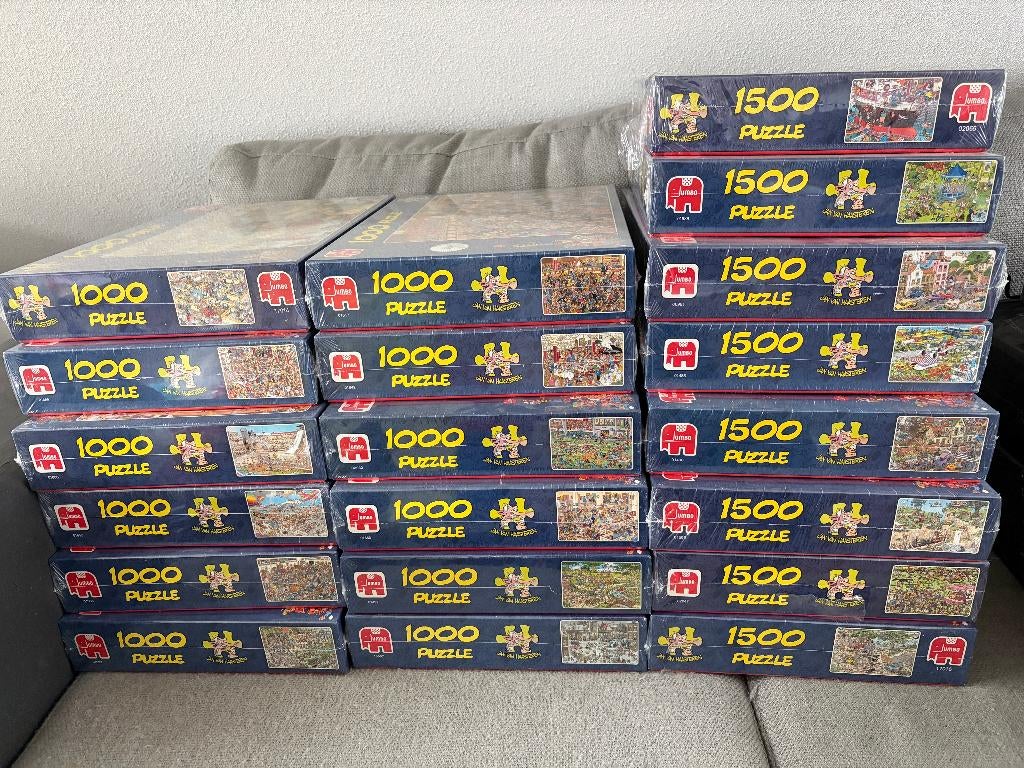 Jan van Haasteren puzzels 20 stuks., Ophalen, 500 t/m 1500 stukjes, Nieuw, Legpuzzel