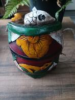 Handgesneden houten doosje met vissen en dieren, Ophalen of Verzenden