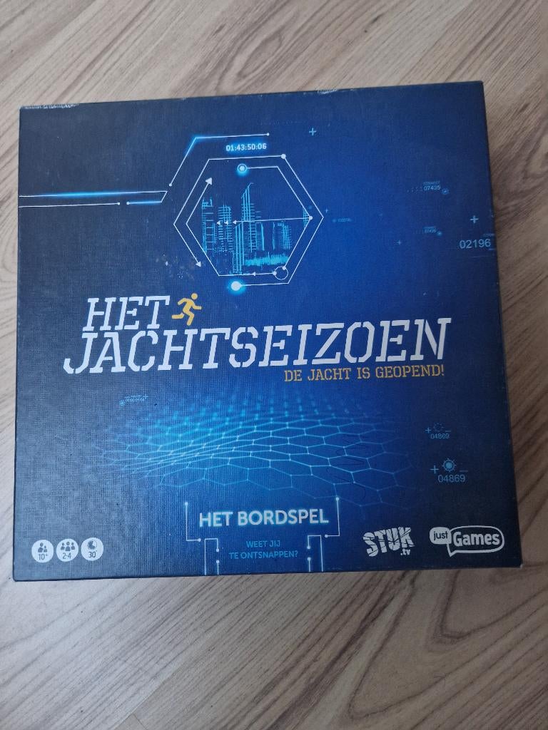 Het Jacht seizoen spel van tv, Ophalen of Verzenden, Zo goed als nieuw, Vijf spelers of meer, Just Games
