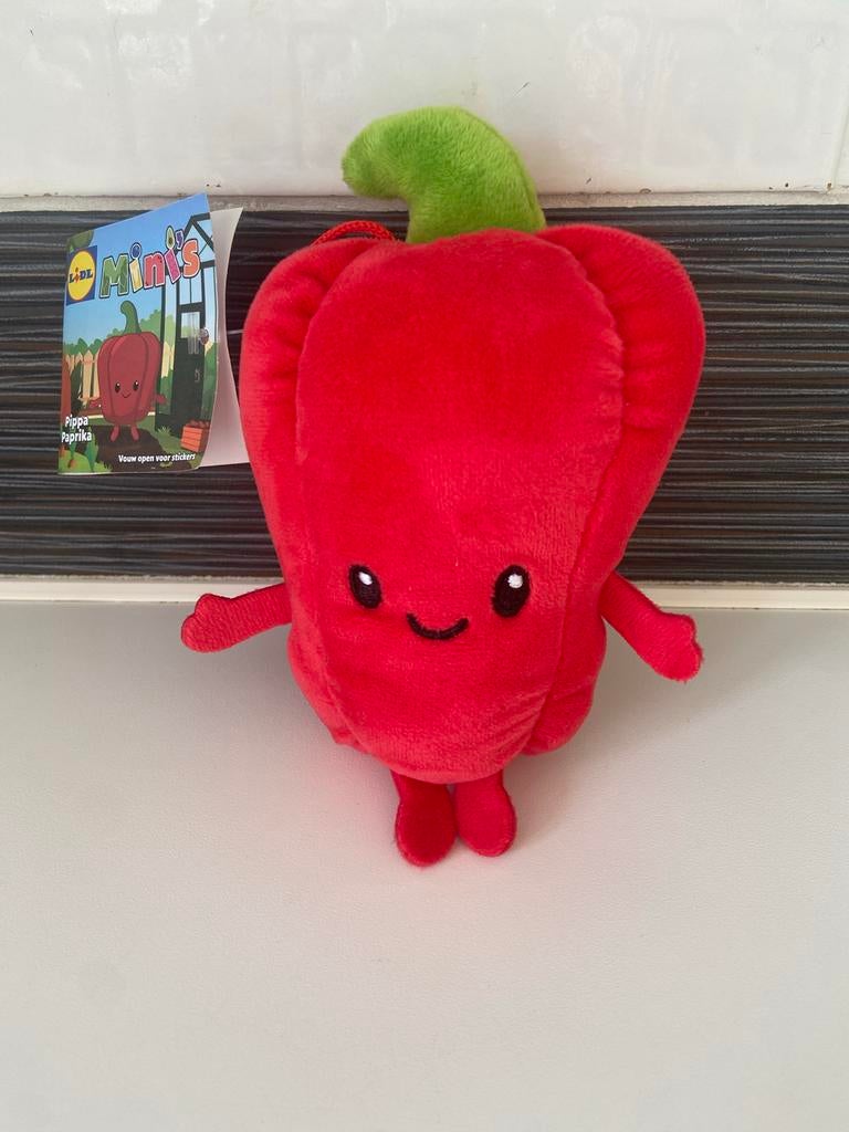 Lidl Minis Pippa Paprika knuffel, Lidl, Overige karakters, Overige typen, Nieuw