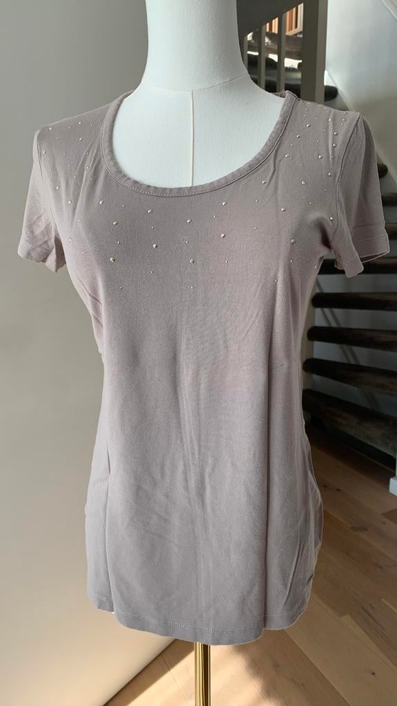 Shirt van Sao Paulo. Maat 36, Beige, Ophalen of Verzenden, Zo goed als nieuw, Korte mouw