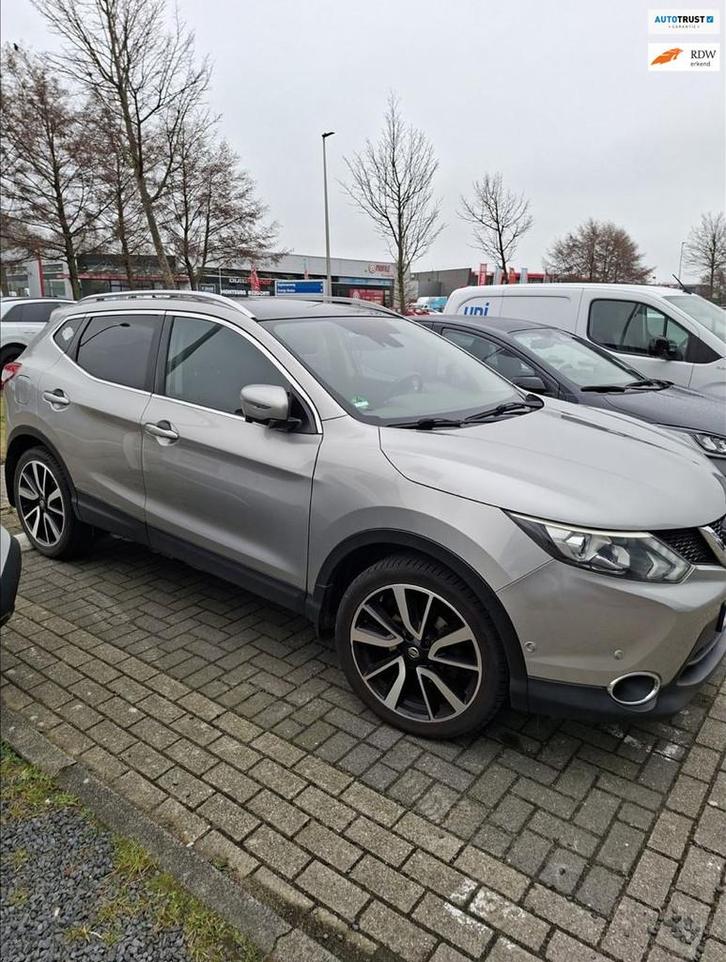 Nissan Qashqai 1.2 Tekna AUTOMAAT PANARAMADAK, Auto's, Nissan, Bedrijf, Te koop, Qashqai, 360° camera, ABS, Achteruitrijcamera
