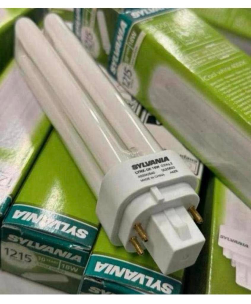 10X Sylvania LYNX-DE CFL 18W 4000K G24q-2 lamp 1215 lumen, Minder dan 30 watt, Nieuw, Ophalen of Verzenden, Spaarlamp
