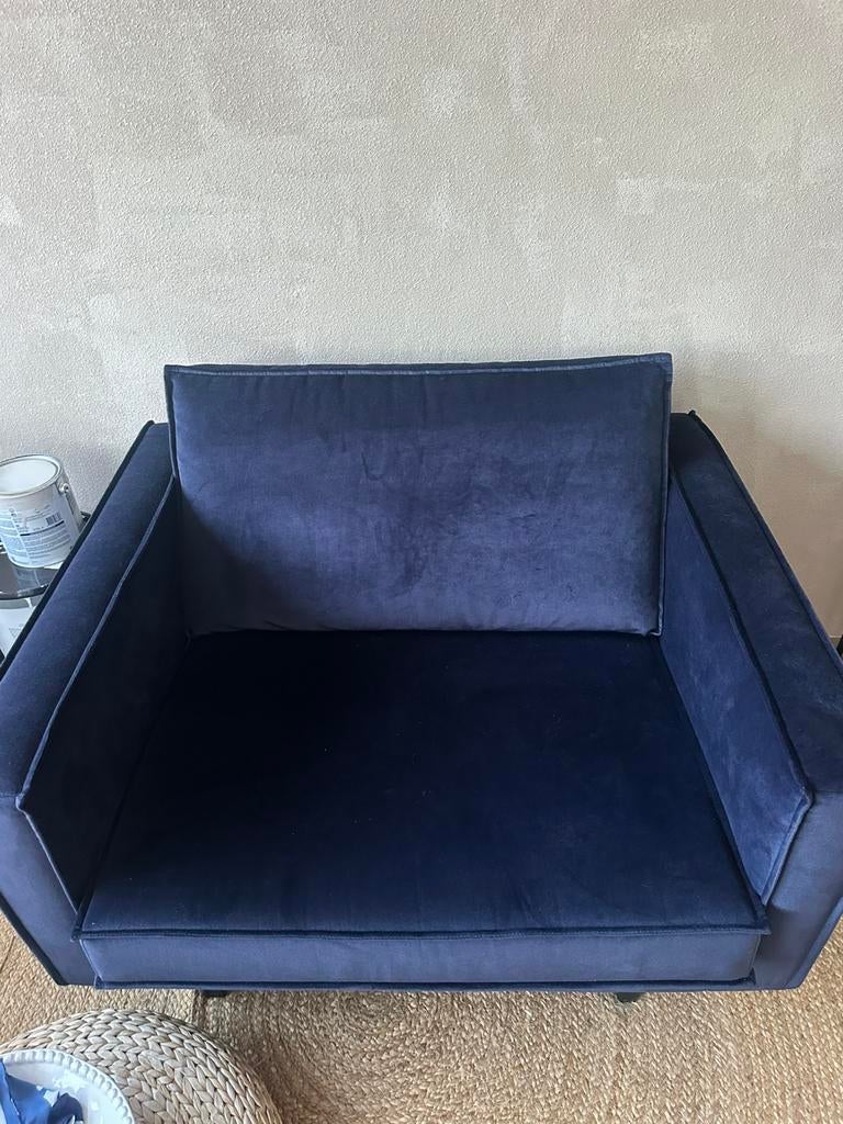 Loveset velvet blauw rodeo juke, 75 tot 100 cm, Ophalen of Verzenden, Zo goed als nieuw, 100 tot 125 cm