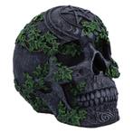 Beeld Nemesis Now Aged Pentagram Skull 18,8cm Zwart Groen, Ophalen of Verzenden, Nieuw, Fantasy