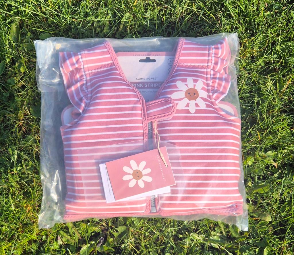 Zwemvest 1-2 jaar Roze Gestreept Madelief 11-15 kg, Kinderen en Baby's, Kinderkleding | Kinder-zwemkleding, Swim essentials, One size