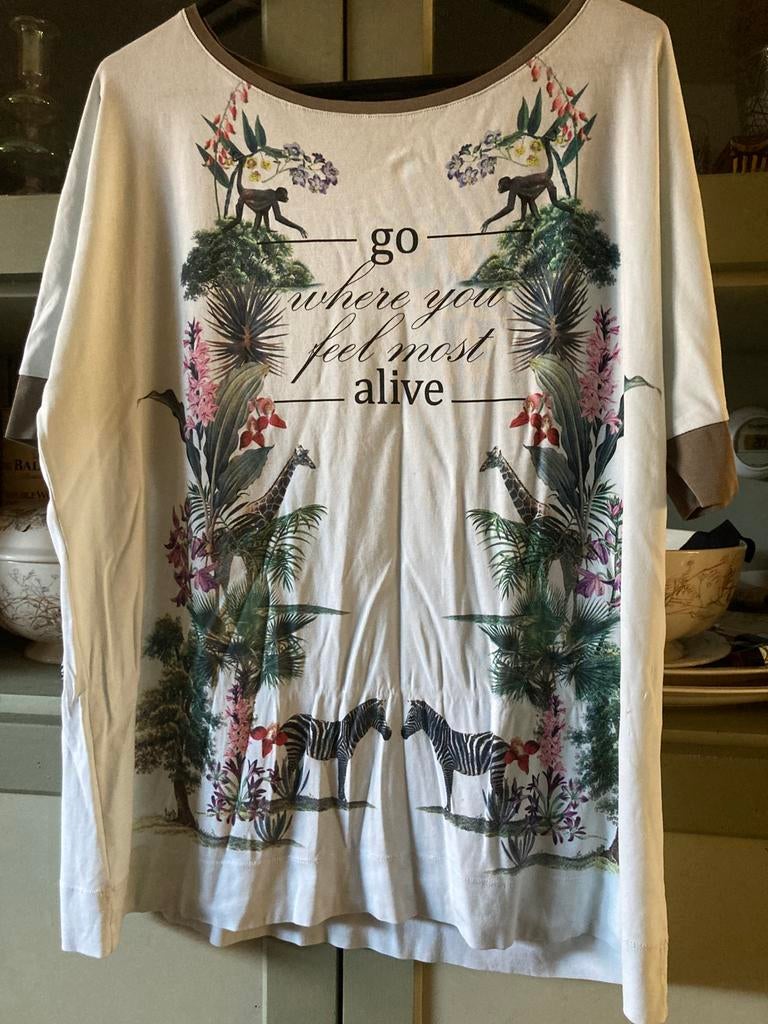 Marccain.  Marc Cain maat 6/7, Overige kleuren, Maat 42/44 (L), Ophalen of Verzenden, Korte mouw