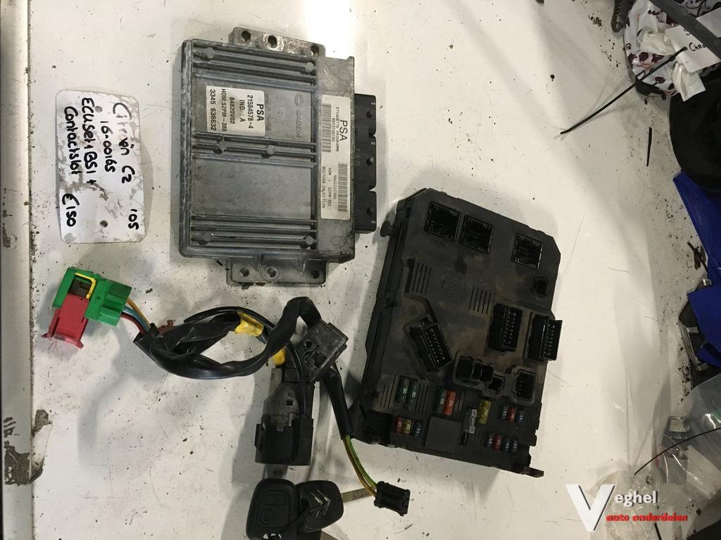 Citroen C2 1.1     2005 ECU Set, Gebruikt, -, -, Ophalen of Verzenden