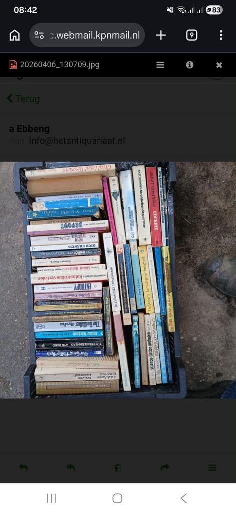 Partij  boeken  ideaal voor koningsdag, Ophalen