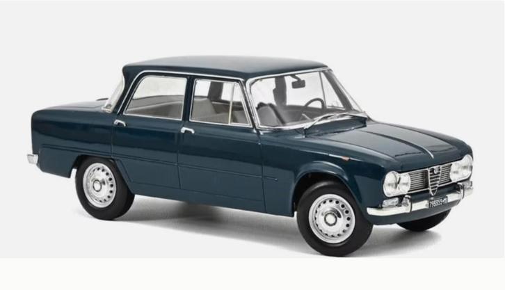 Alfa Romeo Giulia TI 1964 Blauw NOREV schaal 1/18 187971, Hobby en Vrije tijd, Modelauto's | 1:18, Nieuw, Auto, Norev, Verzenden