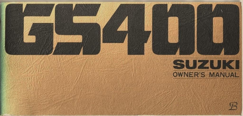 Suzuki GS400 owner manual handleiding (4369z), Motoren, Verzenden, Suzuki