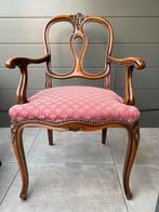 Antieke stoel met roze bekleding, Ophalen