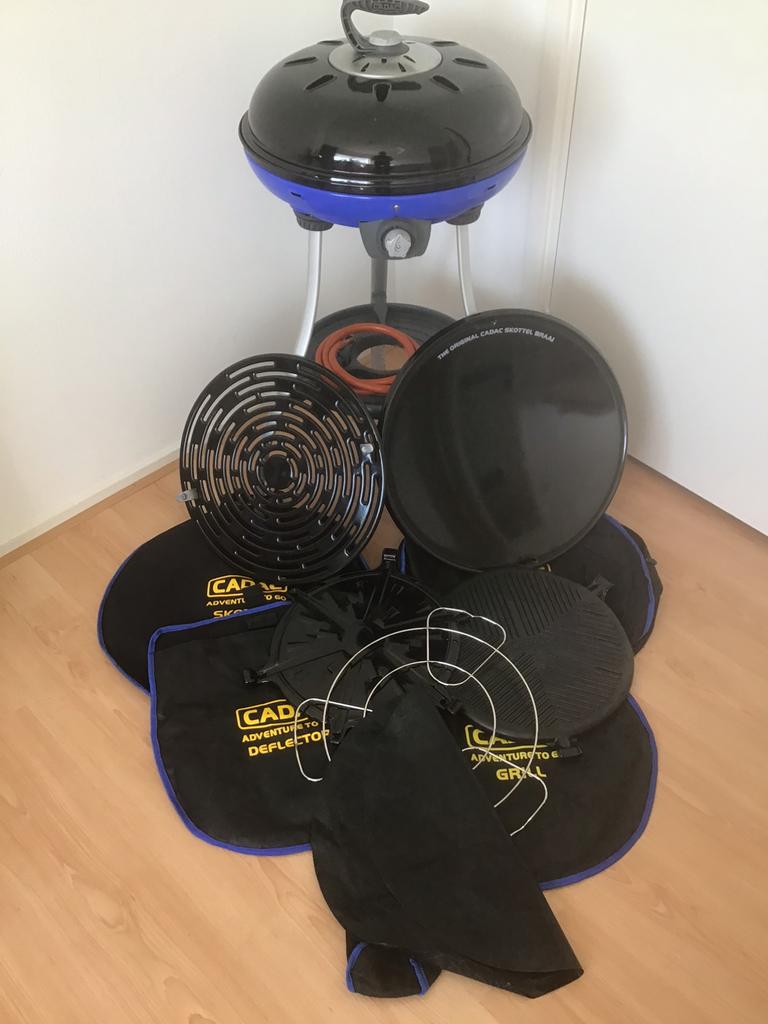 Cadac skottelbraai skottel braai Carri Chef + accessoires, Ophalen of Verzenden, Zo goed als nieuw