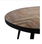 Ronde eettafel. Tafel Mateo - Visgraat, 120cm., Ophalen, Zo goed als nieuw, 100 tot 150 cm, 100 tot 150 cm