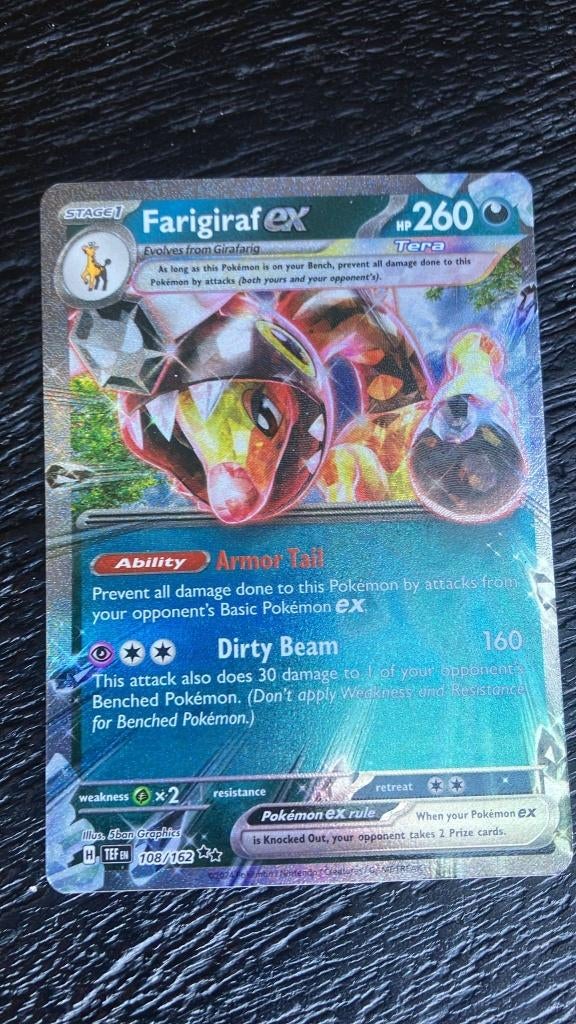 Holo/Rare + EX Farigiraf ex, Luxray, Ampharos, Starmie), Ophalen of Verzenden, Zo goed als nieuw, Meerdere kaarten