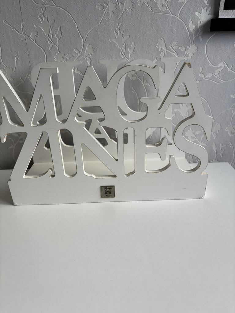 Riviera Maison magazine houder wit, Ophalen of Verzenden, Zo goed als nieuw