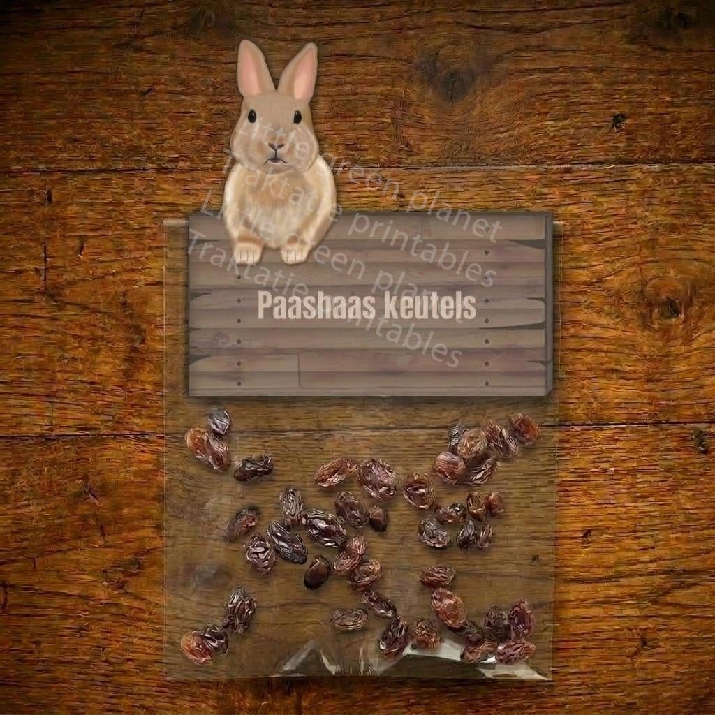 Paashaas keutels traktatie labels – Printable, Kinderen en Baby's, Verzenden, Nieuw