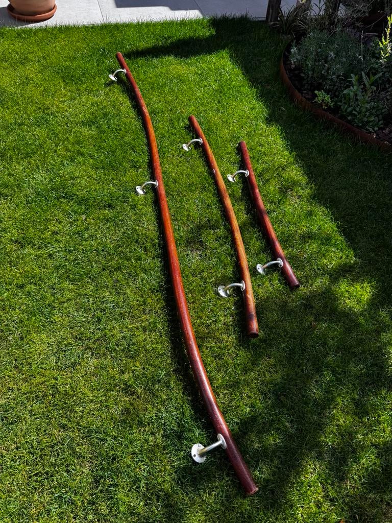 Hardhouten trapleuning, Ophalen, 2 tot 4 meter