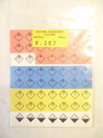 Reitsma 367 Transfers Gevaarlijke stoffen in nieuwstaat., Hobby en Vrije tijd, Ophalen of Verzenden, Nieuw, Overige typen