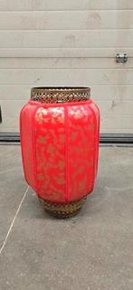 Chinese lampion metaal papier rood, Ophalen of Verzenden