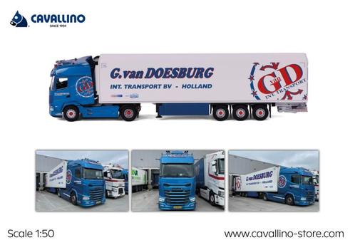 DAF XG met Koeloplegger - G van Doesburg, Hobby en Vrije tijd, Modelauto's | 1:50, Nieuw, Bus of Vrachtwagen, Overige merken, Ophalen