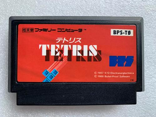 8-Bit Nintendo NES Famicom Game Originele Tetris BPS Japan, Spelcomputers en Games, Games | Nintendo NES, Gebruikt, Puzzel en Educatief