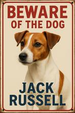 Wandbord Beware Of The Dog “Jack Russell”, Ophalen of Verzenden, Nieuw