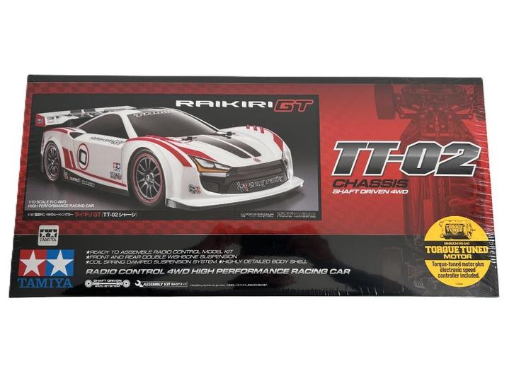 Tamiya 58626 1/10 RC Raikiri GT TT-02 1/10 rc auto, Hobby en Vrije tijd, Modelbouw | Radiografisch | Auto's, Nieuw, Auto onroad