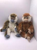 WWF apen knuffels roodbruin en bruin/wit, Ophalen of Verzenden, Zo goed als nieuw, Overige typen