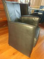 6 design leren eetkamerstoelen fauteuils!, Huis en Inrichting, Ophalen, Zo goed als nieuw, 75 tot 100 cm, 50 tot 75 cm