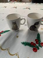 Francien 2 poezen kopjes, Ophalen of Verzenden, Zo goed als nieuw, Overige stijlen, Kop(pen) en/of Schotel(s)