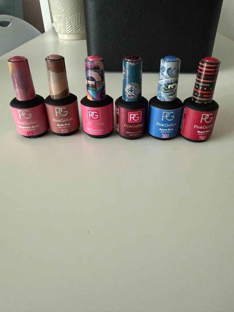 Pink Gellac Nagellak Set - Diverse Kleuren, Ophalen of Verzenden, Zo goed als nieuw, Handen en Nagels, Make-up