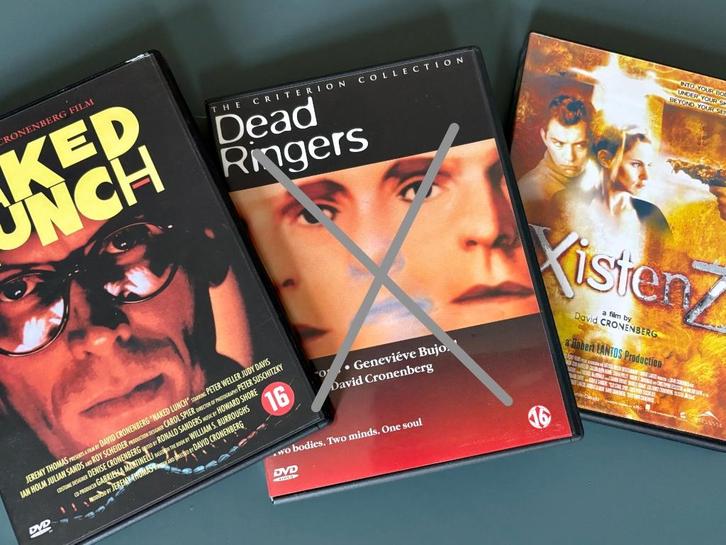 DAVID CRONENBERG (2 films, DVD), Cd's en Dvd's, Dvd's | Horror, Zo goed als nieuw, Overige genres, Vanaf 16 jaar, Ophalen of Verzenden