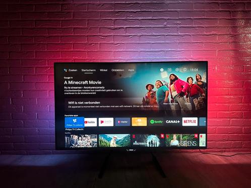 PHILIPS 50 INCH/ SMART TV/AMBILIGHT/4K UHD/ZGAN!!/BLUETOOTH, Audio, Tv en Foto, Televisies, Zo goed als nieuw, 100 cm of meer