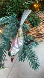 Oud vintage kerstvogeltje op clip, Ophalen of Verzenden, Gebruikt