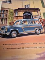 1955 Ford Squire Nederlandse folder getekende afbeeldingen, Ophalen of Verzenden, Ford