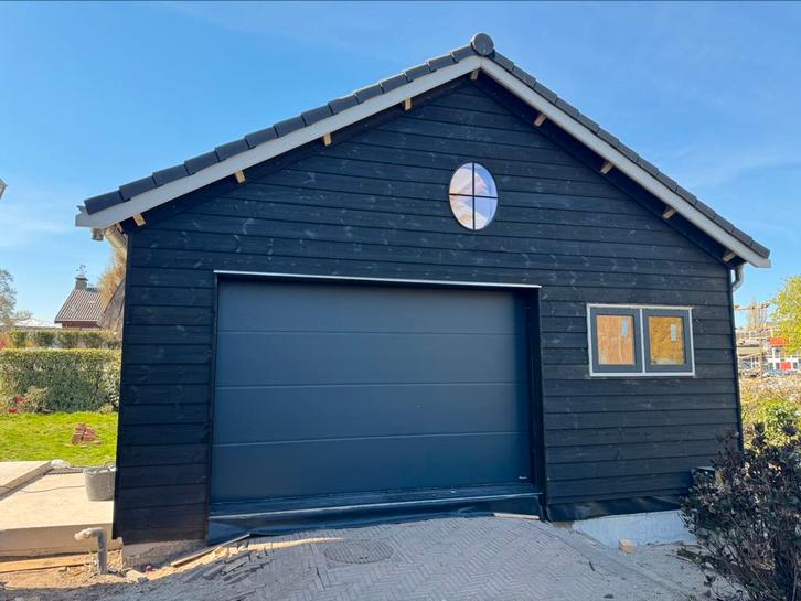 Elektrische garagedeur 350x212 ral 7016 direct leverbaar, Doe-het-zelf en Verbouw, Deuren en Horren, Nieuw, Garagedeur, 215 cm of meer