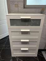 Gratis wit ladenkastje met 4 lades licht beschadigd, Huis en Inrichting, Ophalen, Gebruikt, 100 tot 150 cm, 50 tot 100 cm