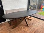 Eettafel Blackbone Brass Ovaal 230cm, Huis en Inrichting, Tafels | Eettafels, 100 tot 150 cm, Ophalen of Verzenden, Vijf personen of meer