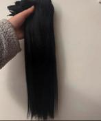 200 Gram clip in extensions 100% echt haar, Ophalen of Verzenden, Zo goed als nieuw, Pruik of Haarverlenging