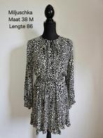 Jurk miljuschka maat 38 M zwart wit., Ophalen of Verzenden, Zo goed als nieuw, Maat 38/40 (M), Zwart