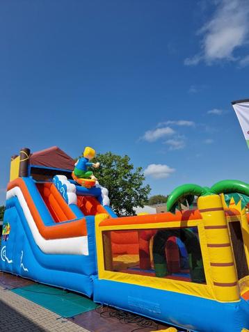 Springkussen multiplay beach glijbaan beschikbaar voor biedingen